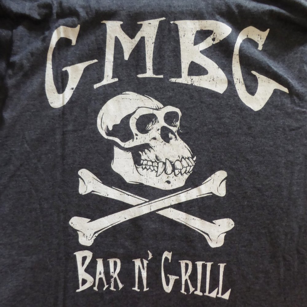NEW GAS MONKEY GARAGE BRAND GAS MONKEY BAR & GRILL MENS GRAY XL T-SHIRT